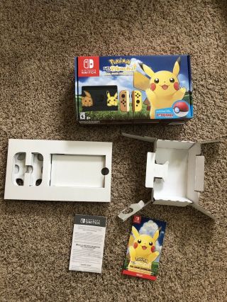 Empty Box & Inserts Only Rare Pokemon Let’s Go Pikachu,  Eevee Nintendo Switch