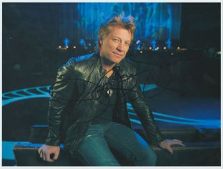 Jon Bon Jovi Hand Signed 8 X 10 Photo Autograph W/ - Pic & Rare Auto