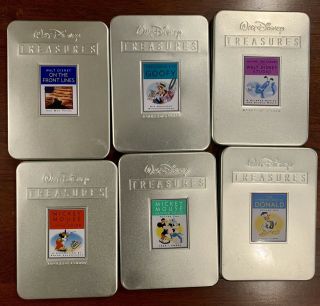 6 Walt Disney Treasures Dvd Rare