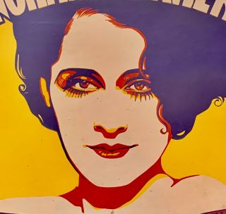 Rare 1931 Norma Shearer - Mgm - Trolley Poster - Strangers May Kiss - Fox Theater