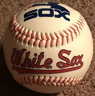 Vintage 1980’s Chicago White Sox Old School Logo Mlb Baseball Ball Rare