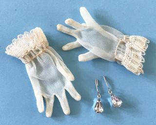 Vintage Doll Gloves,  Rhinestone Jewelry Madame Alexander Cissy Miss Revlon Toni