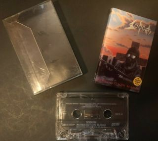 Sodom - Persecution Mania Cassette Tape 1987 Rare Steamhammer
