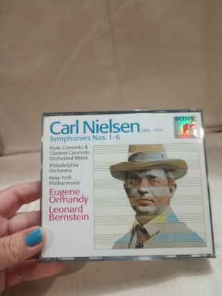 Carl Nielsen Symphonies Nos 1 - 6 Eugene Ormandy Leonard Bernstein 4 Disc Set Rare 2