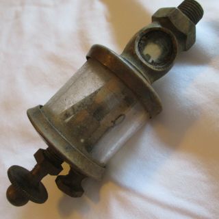 Michigan Lubricator Co 483b Brass Oiler Hit Miss Gas Engine Antique Steampunk