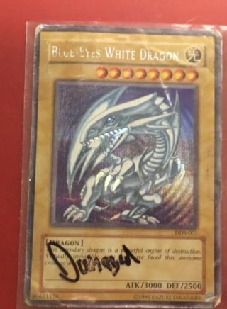 Yugioh Blue - Eyes White Dragon Dds - 001 Secret Rare English Konami.