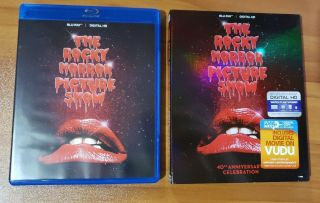 The Rocky Horror Picture Show (blu - Ray Disc) Rare,  Oop Slipcover - No Digital