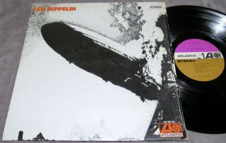 Led Zeppelin (i) ; Self - Titled Debut Lp W/shrink; Rare Purple/brown 2 - Tone Labels
