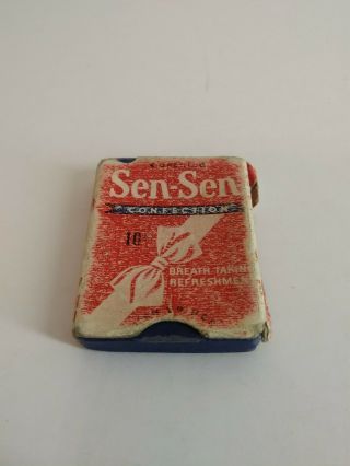 Rare Vtg.  Sen - Sen Confection Licorice Breath Refreshments Box W/ Contents
