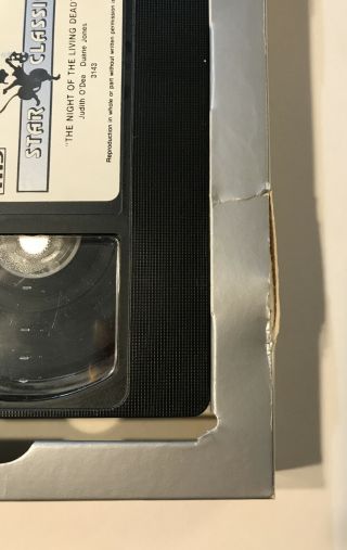 1985 Star Classics The Night of the Living Dead VHS 1968 Rare Big Box Cover 3