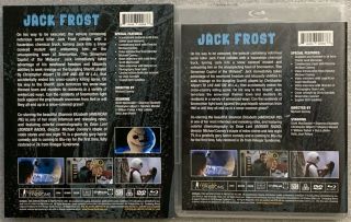 JACK FROST BLU RAY DVD,  RARE OOP LENTICULAR SLIPCOVER VINEGAR SYNDROME EXCLUSIVE 2
