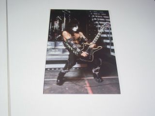 Kiss 8x12 Photo Paul Stanley Ibanez Rare Candid Love Gun Album Tour 1977 3
