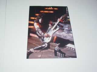 Kiss 8x12 Photo Paul Stanley Ibanez Rare Candid Love Gun Album Tour 1977 5