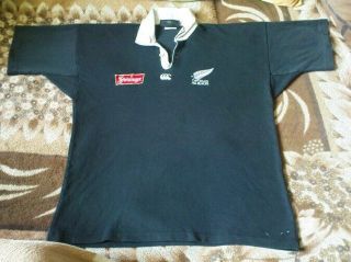Rare Rugby Shirt - Zealand All Blacks Home 1994 - 1996 Size L