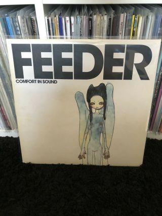 Feeder Comfort In Sound Lp Record 2002 Uk First Press White Vinyl Rare