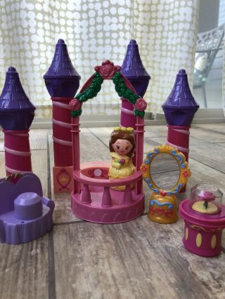 Mega Bloks Rare Disney Princess Belle Rose Mirror Beauty And The Beast Throne