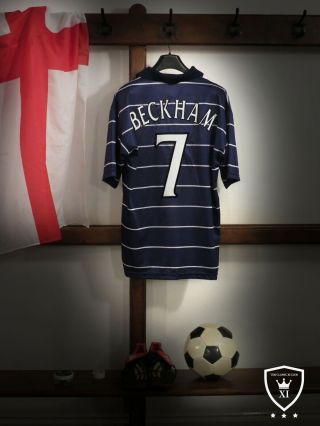 Manchester United Away Shirt 1999/00 Beckham 7 Large Vintage Rare