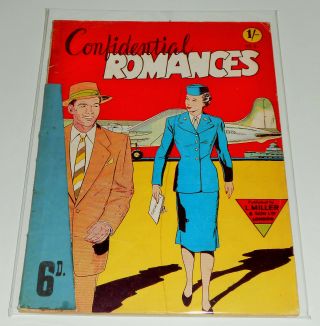 Confidential Romances No.  2 L Miller 1957 Matt Baker Very Rare Uk St John Romance