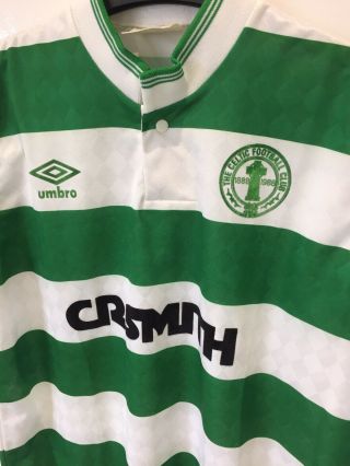Rare Vintage Retro Celtic Umbro Football Shirt Centenary 1988 3