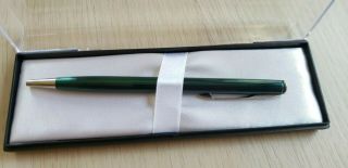 Parker Insignia,  Emerald Green Color With Silver Trim (very Rare,  Made In Usa)