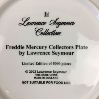 Freddie Mercury (Queen) Lawrence Seymour Limited Edition Plate - Rare 3