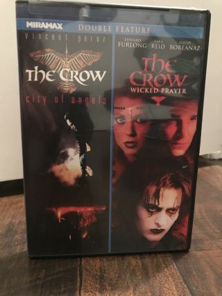 The Crow 2: City Of Angels/the Crow: Wicked Prayer (dvd,  2011) Rare & Oop