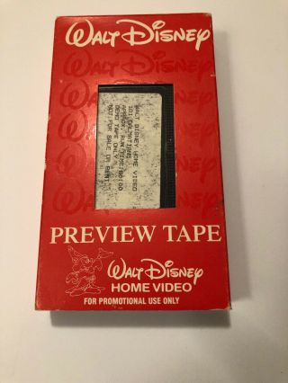 Disney 101 Dalmatians Preview Tape Walt Disney Demo Tape Extremely Rare Tape