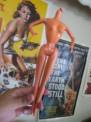 Rare Vintage 1977 Mattel Superstar Era Pink Barbie Doll Body Parts Play Ooak Nr
