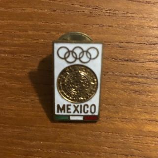 Mexico 1968 Olympics Games Official Lapel Pin Badge - Rare