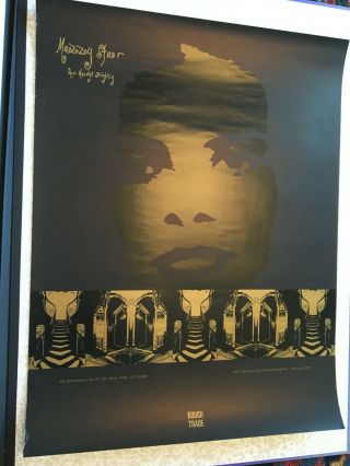 MAZZY STAR SHE HANGS BRIGHTLY 1990 ROUGH TRADE LITHO/SCREEN POSTER RARE 3