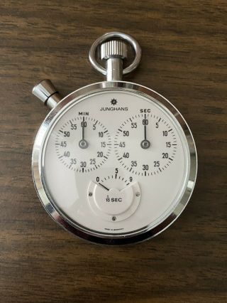 Rare Vintage Junghans Stopwatch Made In Germany Perfect Order