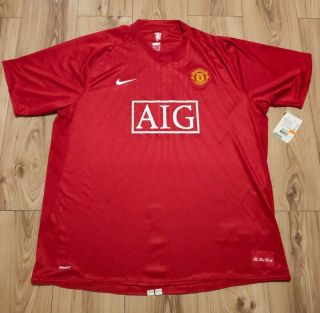 Bnwt Rare Manchester United Home Football Shirt 2008/09 Adult