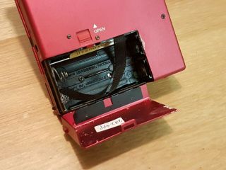 Sanyo M5550 Stereo Cassette Player Rare Color Pink Parts or fix 3