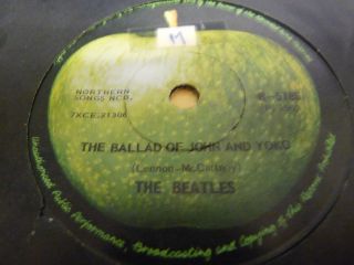 The Beatles - Ultra Rare Single From Pakistan - Ballad Of John And Yoko - Look