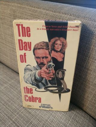 The Day Of The Cobra Vhs Media Unrated Cult Very Rare Franco Nero