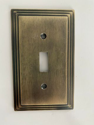 Vintage Light Switch Cover Wall Plate Brass