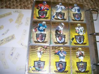 Rare 1997 Pacific Invincible Football Complete Set In Binder - 150 Cards - Rookies,