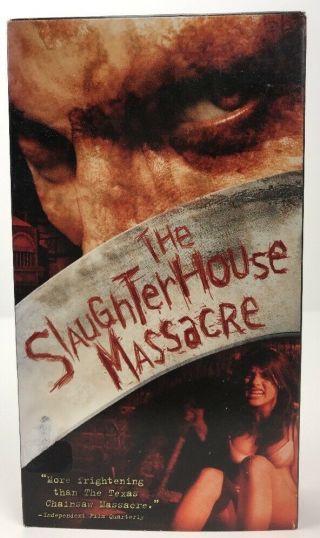 The Slaughterhouse Massacre Vhs Horror Gore Htf Rare