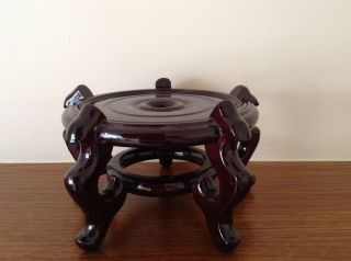 Large Rare Chinese Hardwood Stand For Vase / Bowl Collectable