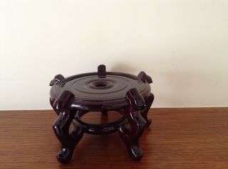 Large Rare Chinese Hardwood Stand For Vase / Bowl Collectable 2