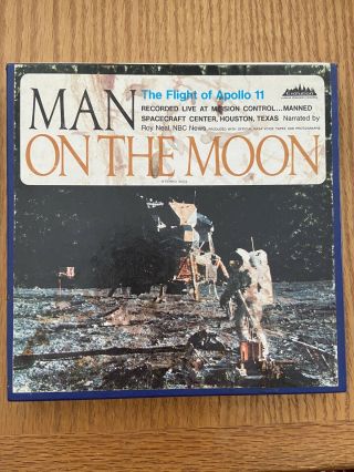 Man On The Moon The Flight Of Apollo 11 Reel To Reel Tape - Rare