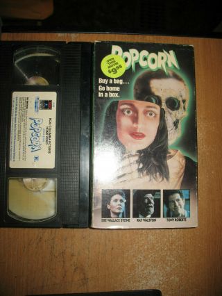 Popcorn Horror Oop Ultra Rare 1991 Vhs First Print Jill Schoelen,  Dee Wallace