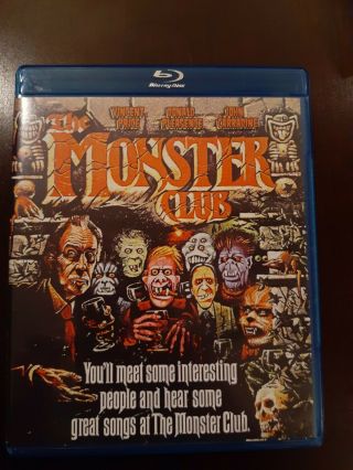 The Monster Club (blu - Ray Disc,  2013) - Rare & Oop