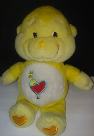 Care Bear Cousin Playful Heart Monkey Yellow 13 " Plush Stuffed Animal