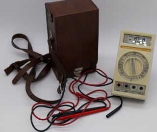 Rare Vintage Beckman Tech 310 - Digital Multimeter,  With Leads & Bag -
