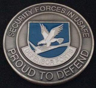 Rare Usafe Us Air Force Europe Security Forces Usaf Police Pd Sf Challenge Coin
