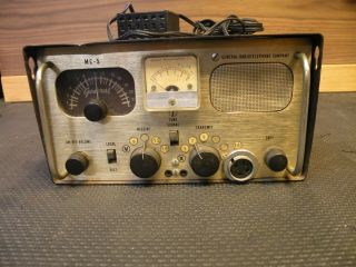 Rare Vintage General Radiotelephone Co.  Mc - 5 Tube Type Cb Radio
