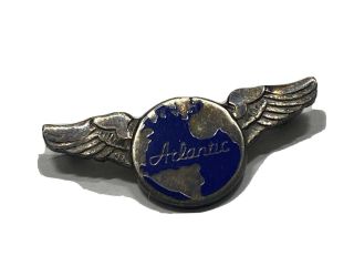 Rare 1940’s Atlantic Airways Sterling Wing Pin