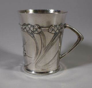 Rare Antique Art Nouveau Wmf Silver Plated Child 