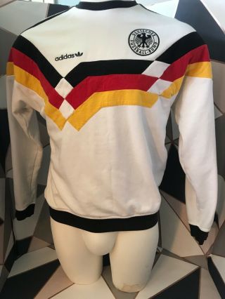 Very Rare Adidas Retro West Germany 1990 Football Sweatshirt Mens Medium
